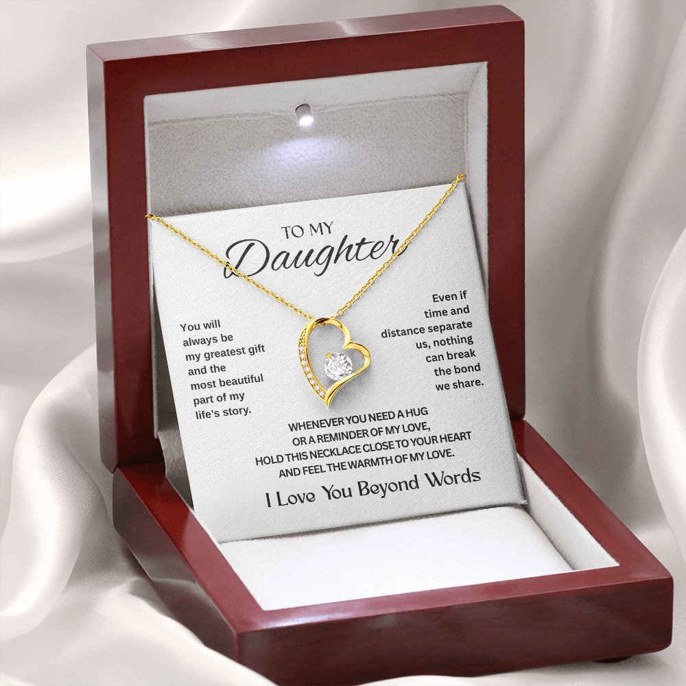 To My Daughter | The Gift Every Daughter Deserves – Forever Love Knot Necklace | Meaningful Jewelry