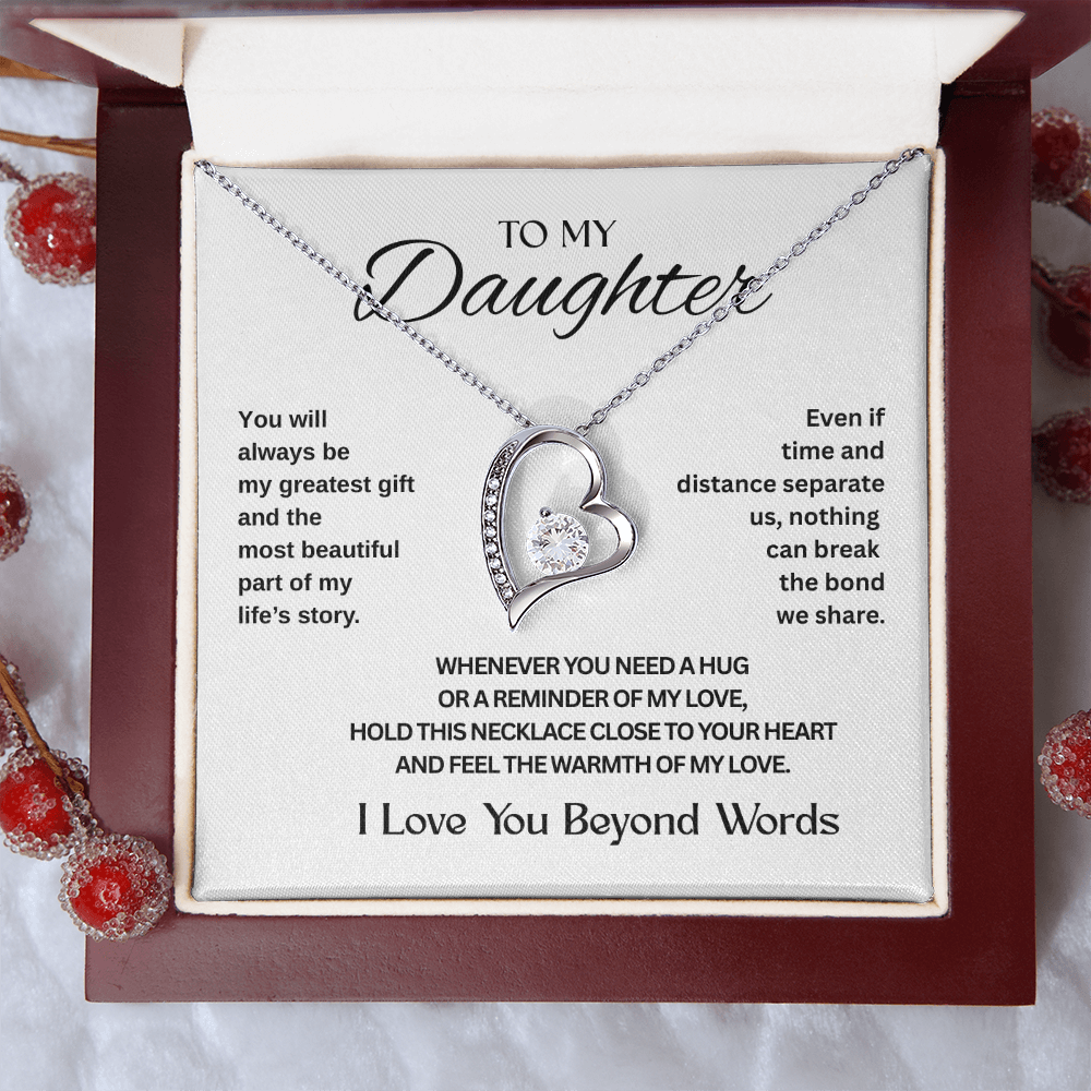 To My Daughter | The Gift Every Daughter Deserves – Forever Love Knot Necklace | Meaningful Jewelry