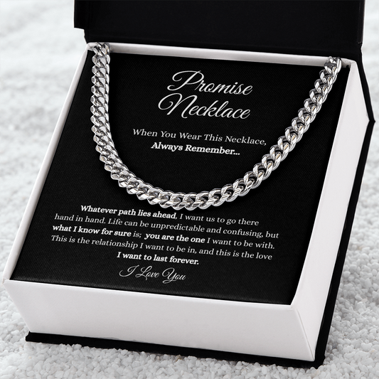 "I Will Always Love You" Promise Necklace for Him- Gift for Boyfriend/Husband/Fiance | Meaningful Jewelry